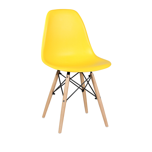 Стул обеденный EAMES DSW WX-503, пластик желтый